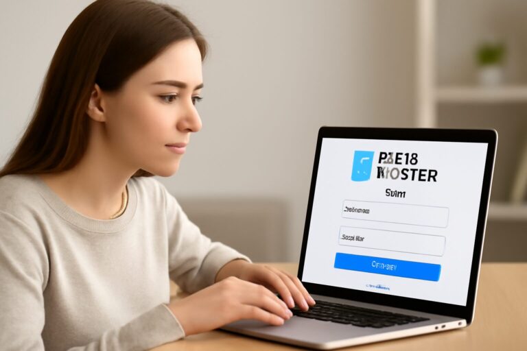 a women running laptop